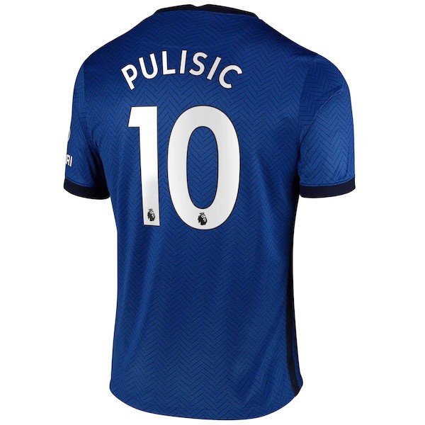 Camiseta Chelsea NO.10 Pulisic Replica Primera Ropa 2020/21 Azul